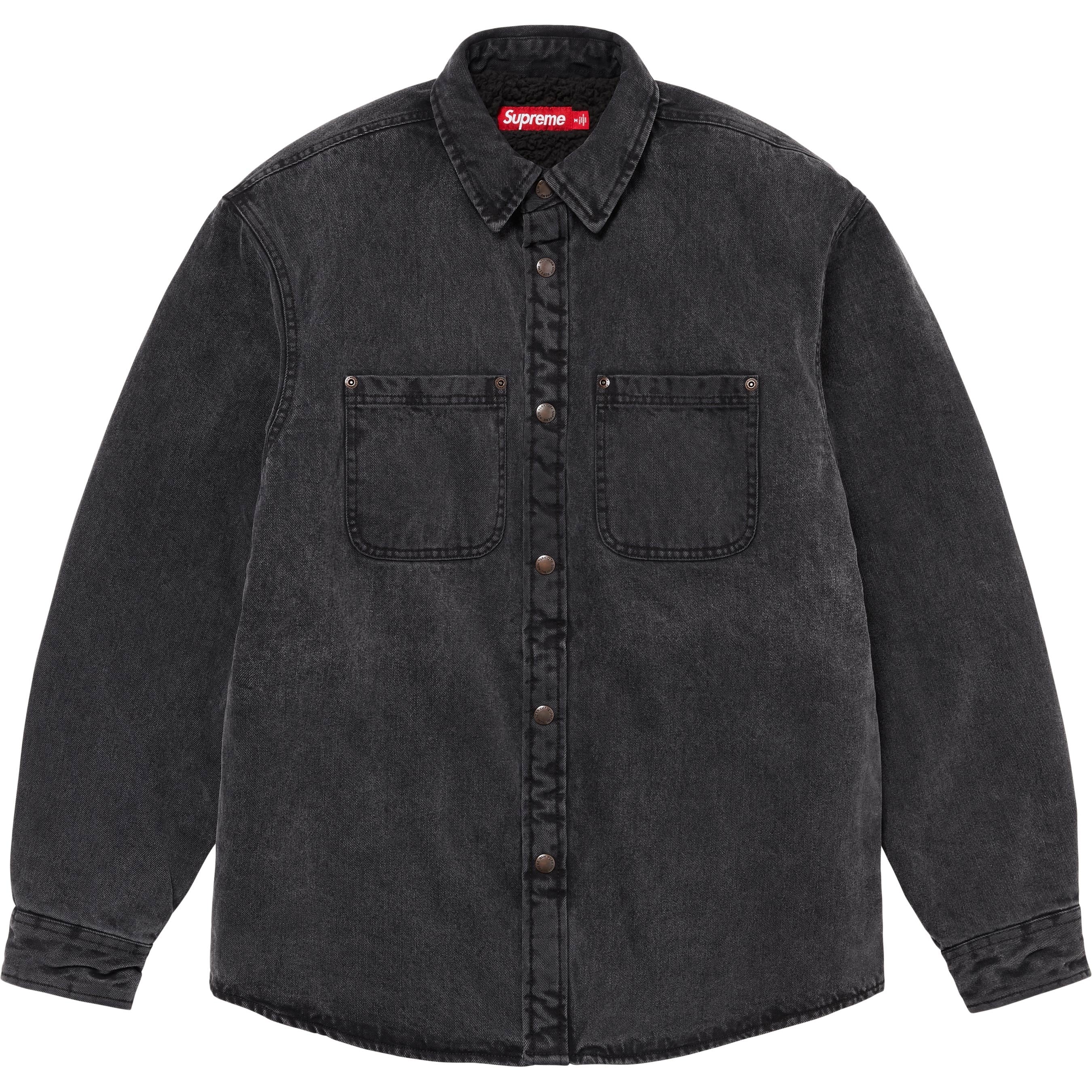 Faux Shearling Lined Work Shirt view 10